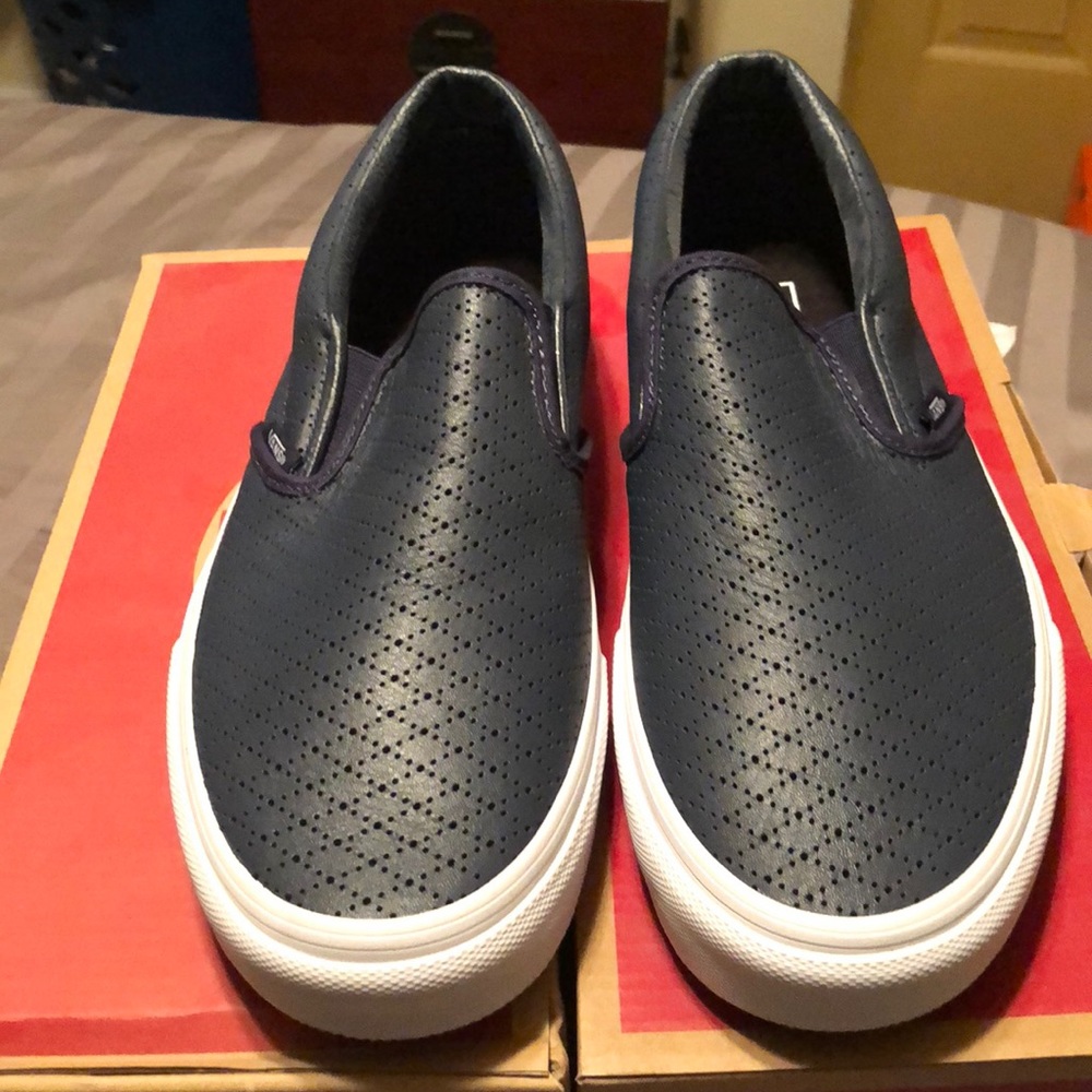 Vans size 11 blue leather